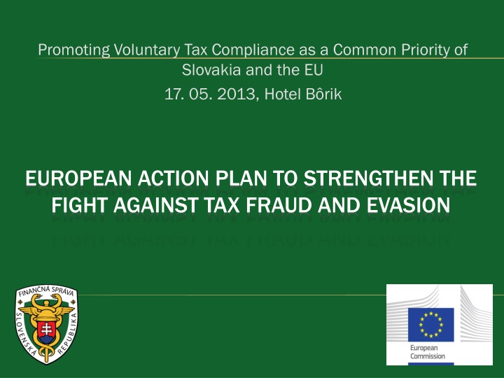 Prioritizing Voluntary Tax Compliance in Slovakia and the EU