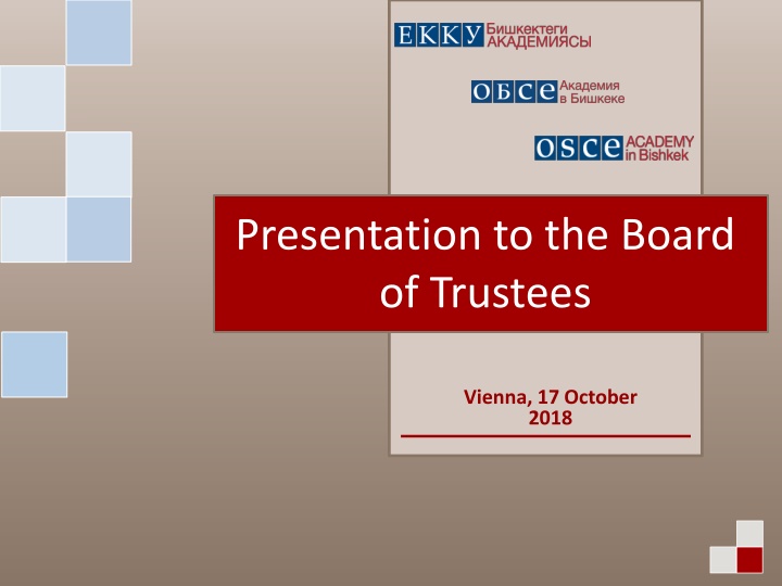 presentation to the board of trustees n.w