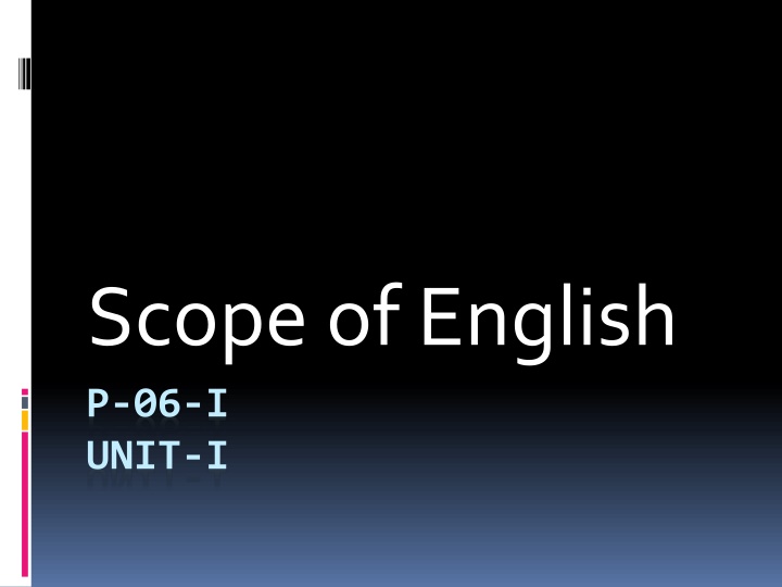 scope of english n.w