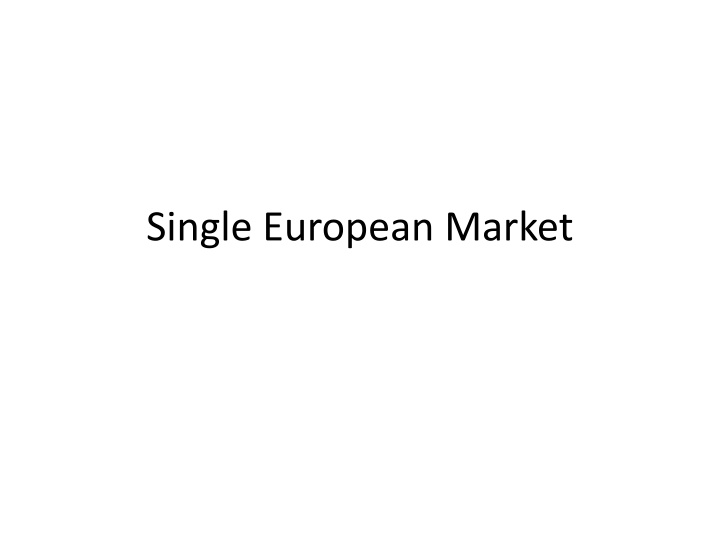 single european market n.w