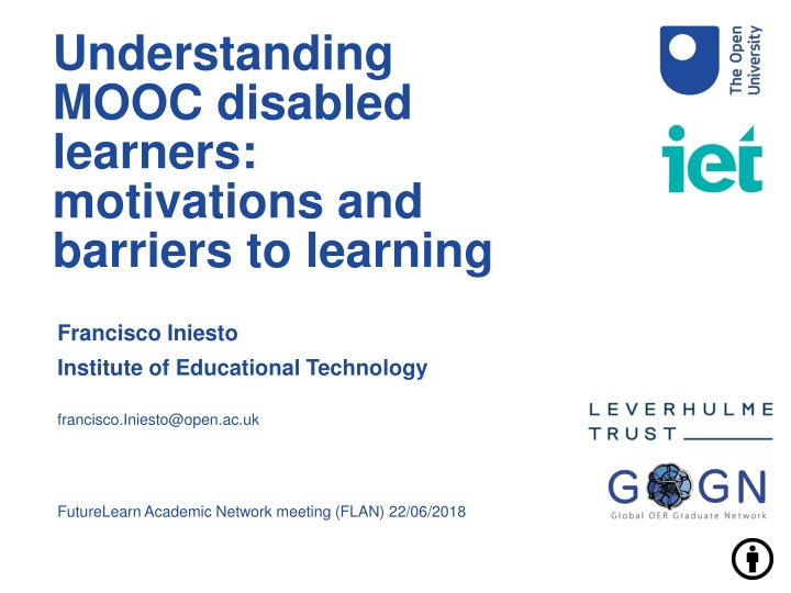 understanding mooc disabled learners motivations n.w