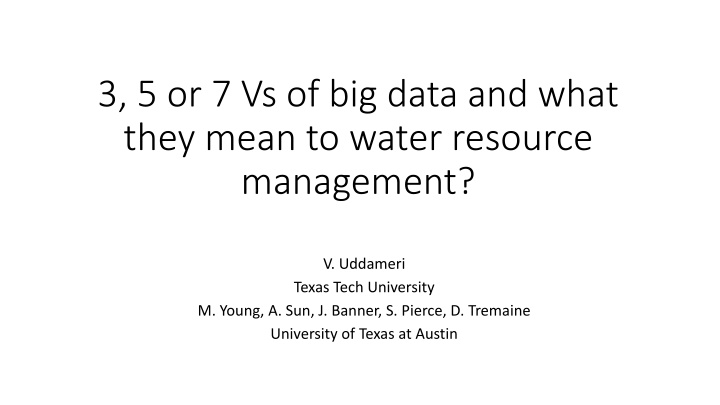 3 5 or 7 vs of big data and what they mean n.w
