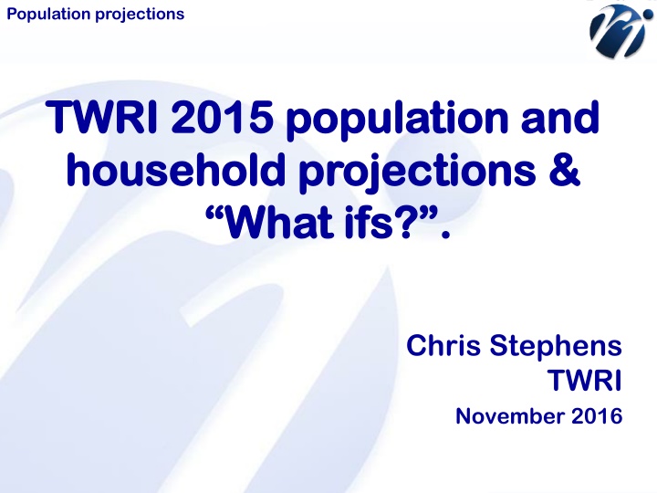 England Population Projections and Methodologies