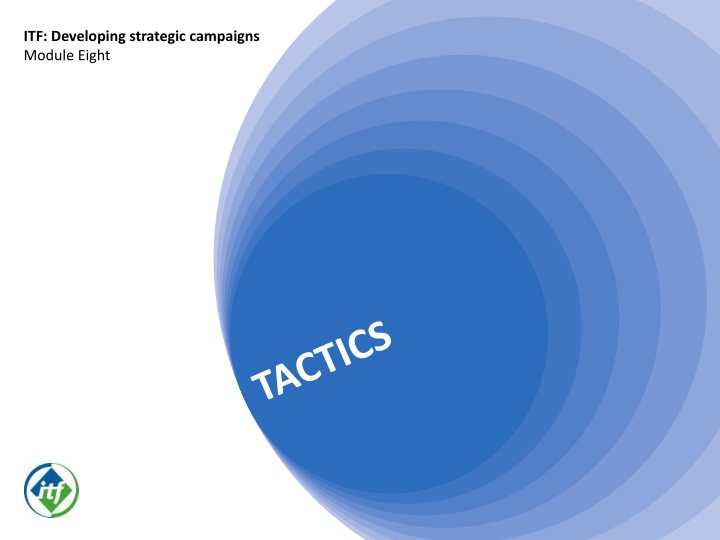 Developing Strategic Campaigns - Tactics and Escalation