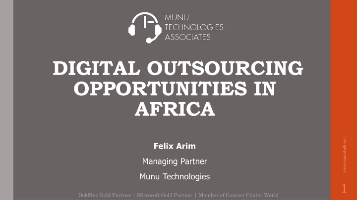 Digital Outsourcing Opportunities in Africa - Leveraging Growth