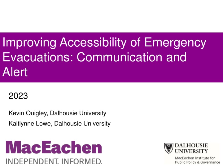 Enhancing Emergency Evacuation Communication for People with Disabilities