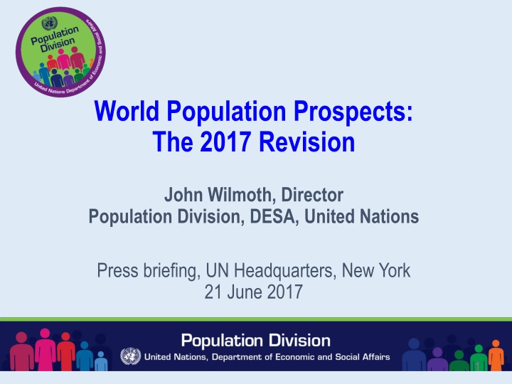 world population prospects the 2017 revision n.w