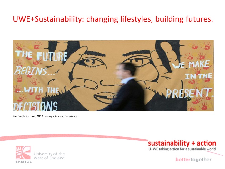 uwe sustainability changing lifestyles building n.w