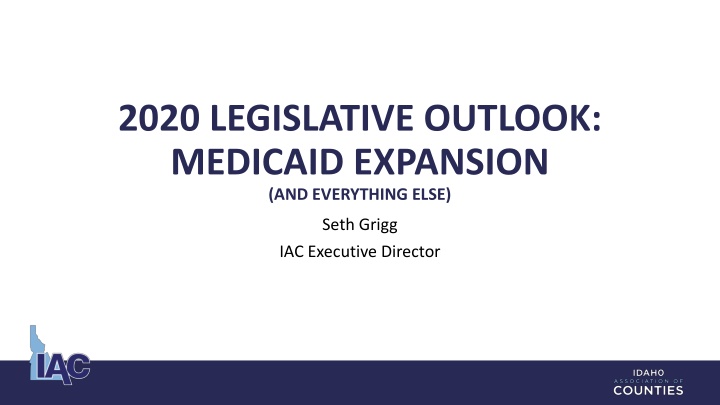 2020 legislative outlook medicaid expansion n.w