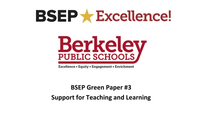 bsep green paper 3 support for teaching n.w