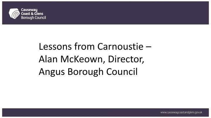 lessons from carnoustie alan mckeown director n.w