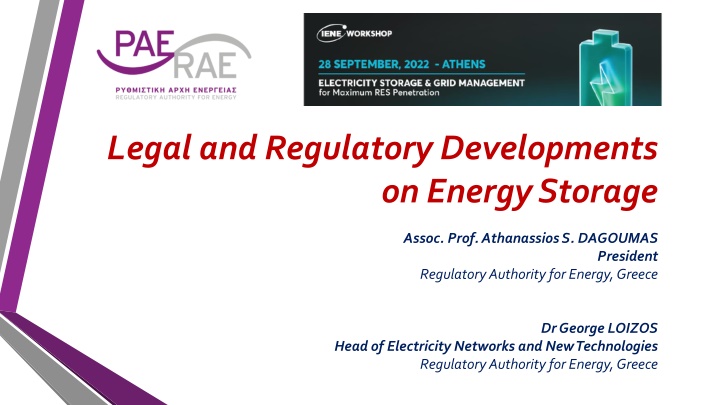 legal and regulatory developments on energy n.w