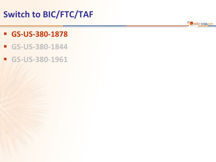 switch to bic ftc taf n.w