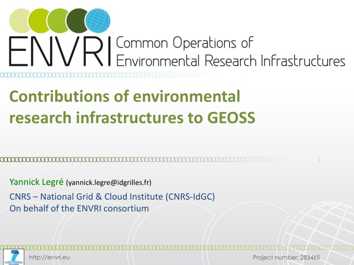 contributions of environmental research n.w