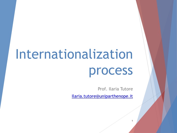 Internationalization Process and Strategic Decision-Making