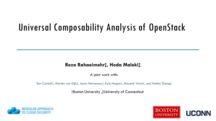 universal composability analysis of openstack n.w