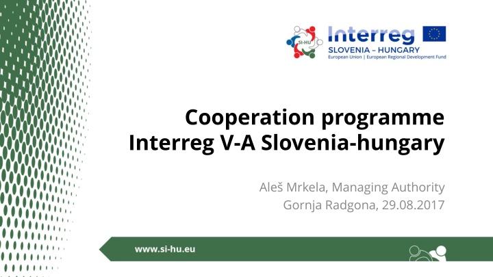 cooperation programme interreg v a slovenia n.w