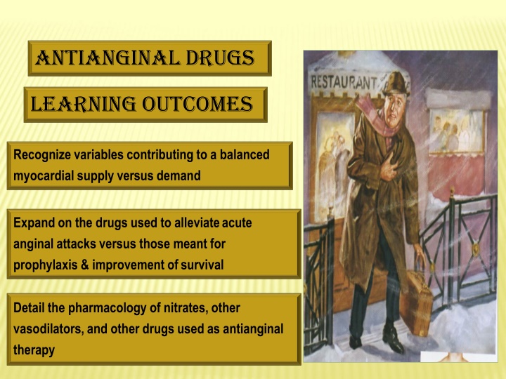 antianginal drugs n.w