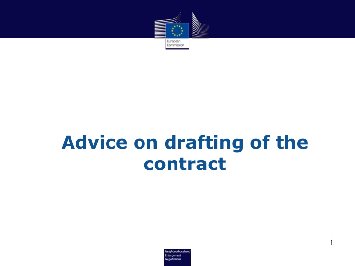 Advice on Contract Drafting