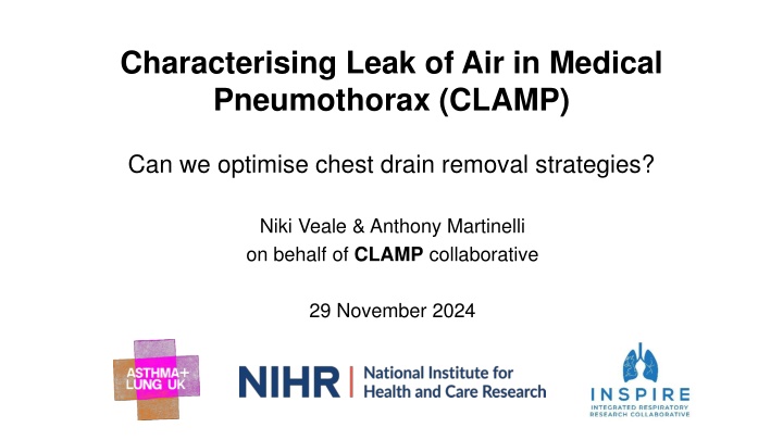 characterising leak of air in medical n.w
