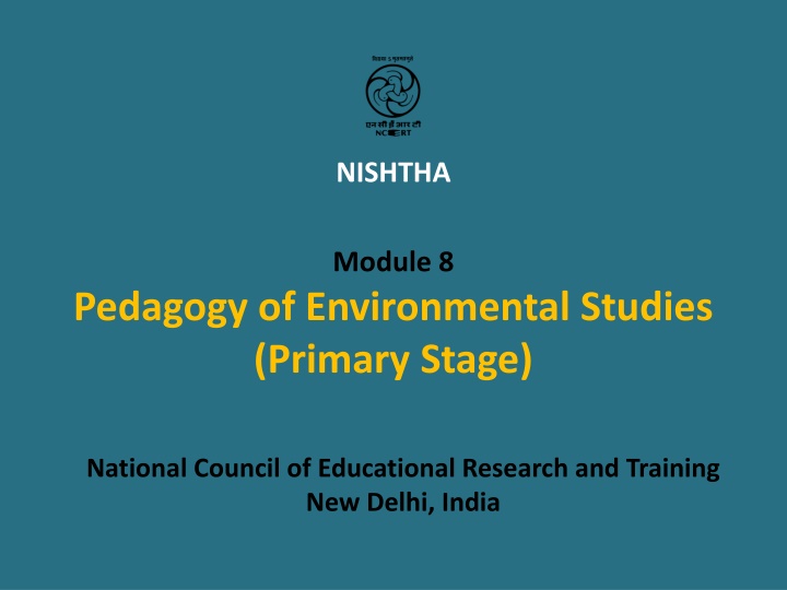 Module on Environmental Studies in Primary Education