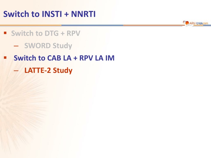 switch to insti nnrti n.w