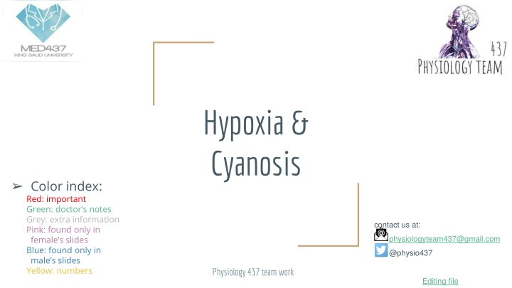 Hypoxia and Cyanosis