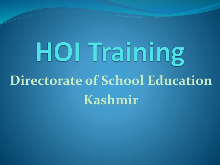 directorate of school education kashmir n.w