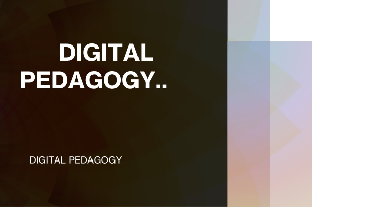 digital pedagogy n.w