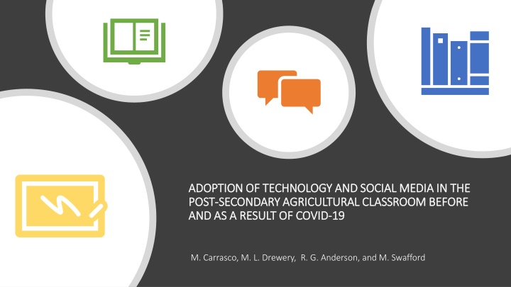Adoption of Technology and Social Media in Post-Secondary Agricultural Classroom During Covid-19