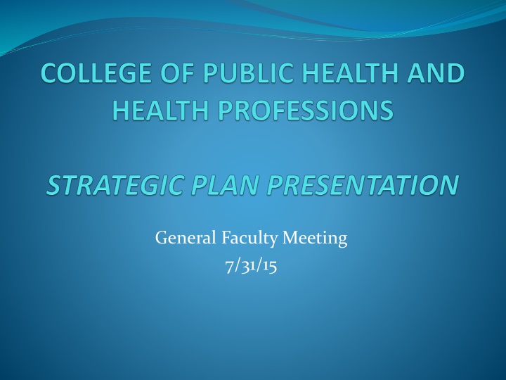 Strategic Planning Process for Educational Goals