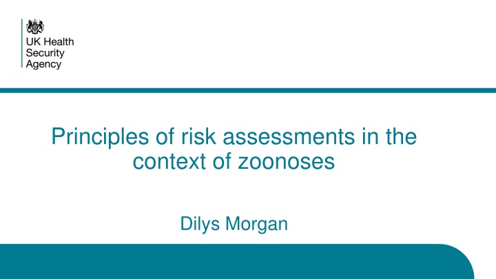 Principles of Risk Assessments in Zoonoses Context
