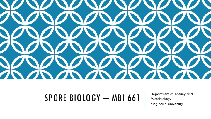 Spore Formation in Microorganisms