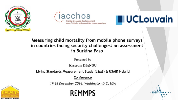 Measuring Child Mortality from Mobile Phone Surveys in Burkina Faso: Security Challenges Assessment