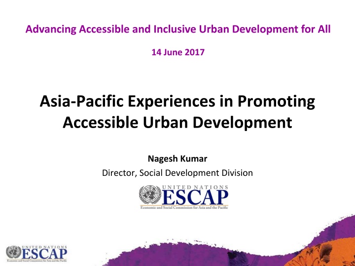 advancing accessible and inclusive urban n.w