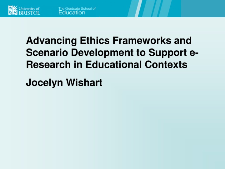 advancing ethics frameworks and scenario n.w