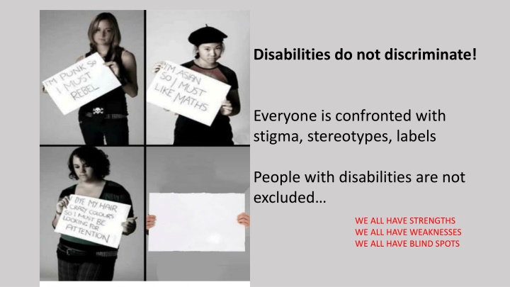Embracing Diversity and Abilities