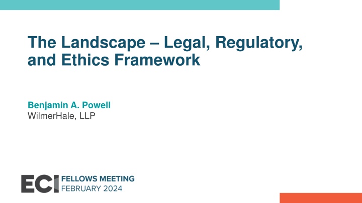 the landscape legal regulatory and ethics n.w
