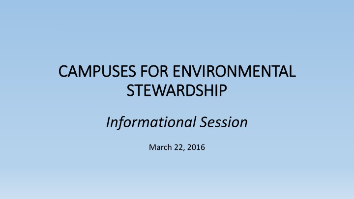 campuses for environmental campuses n.w