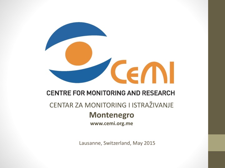 Centre for Monitoring and Research in Montenegro