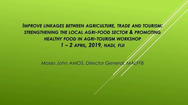 i mprove linkages between agriculture trade n.w