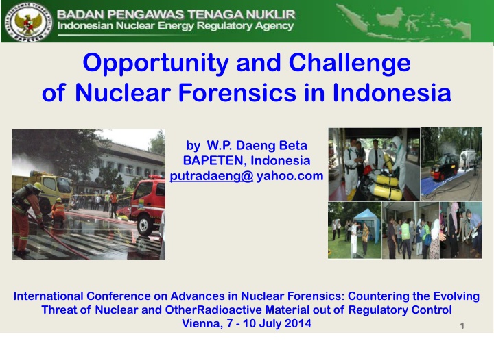 opportunity and challenge of nuclear forensics n.w