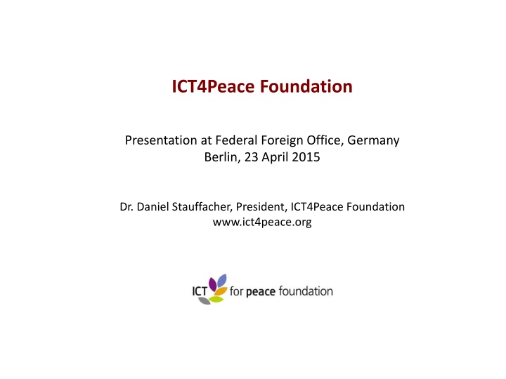 ict4peace foundation n.w