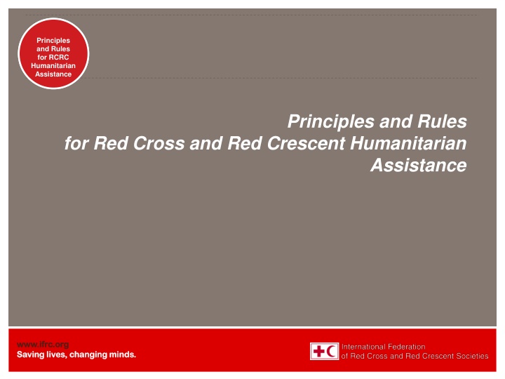 principles and rules for rcrc humanitarian n.w