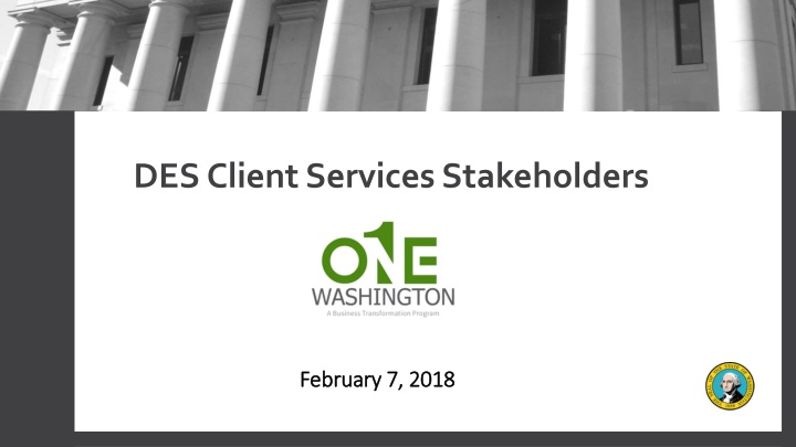 des client services stakeholders n.w