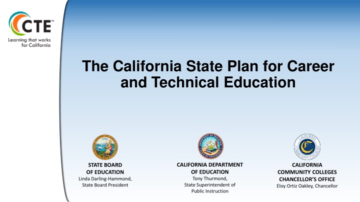 California State Plan for CTE Implementation