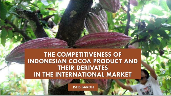 the competitiveness of indonesian cocoa product n.w