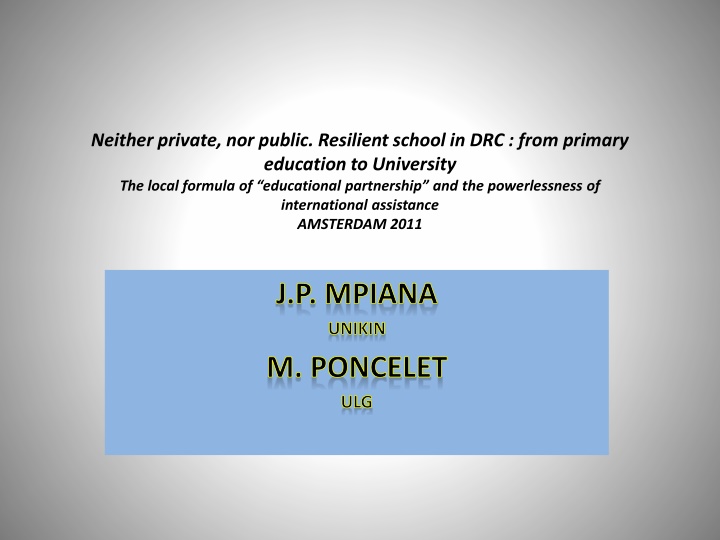 neither private nor public resilient school n.w