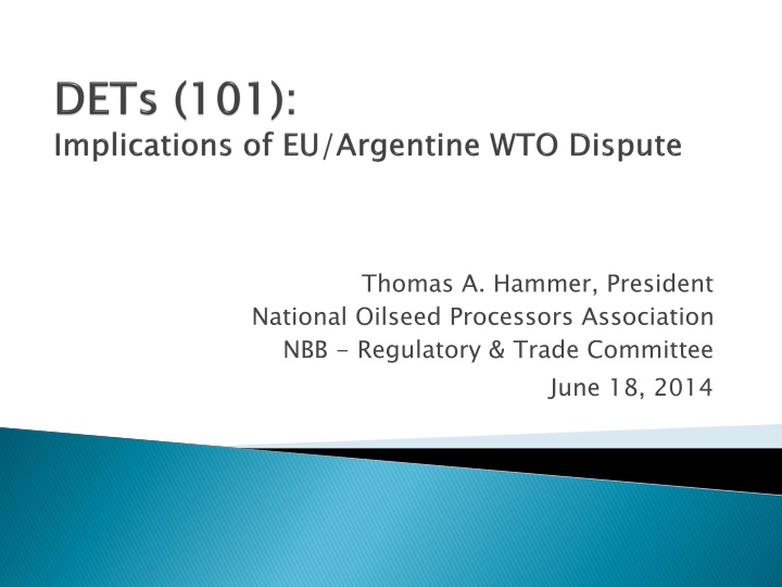 Argentina's Differential Export Tax Scheme