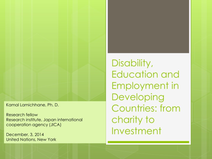 Disability, Education, and Employment in Developing Countries: A Focus on Empowerment